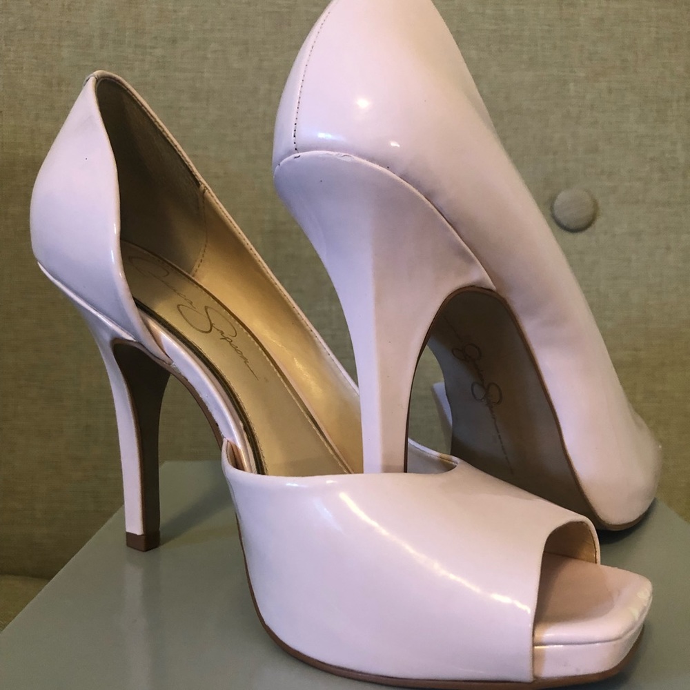 Sz10 Jessica Simpson baby pink 3.5in pump